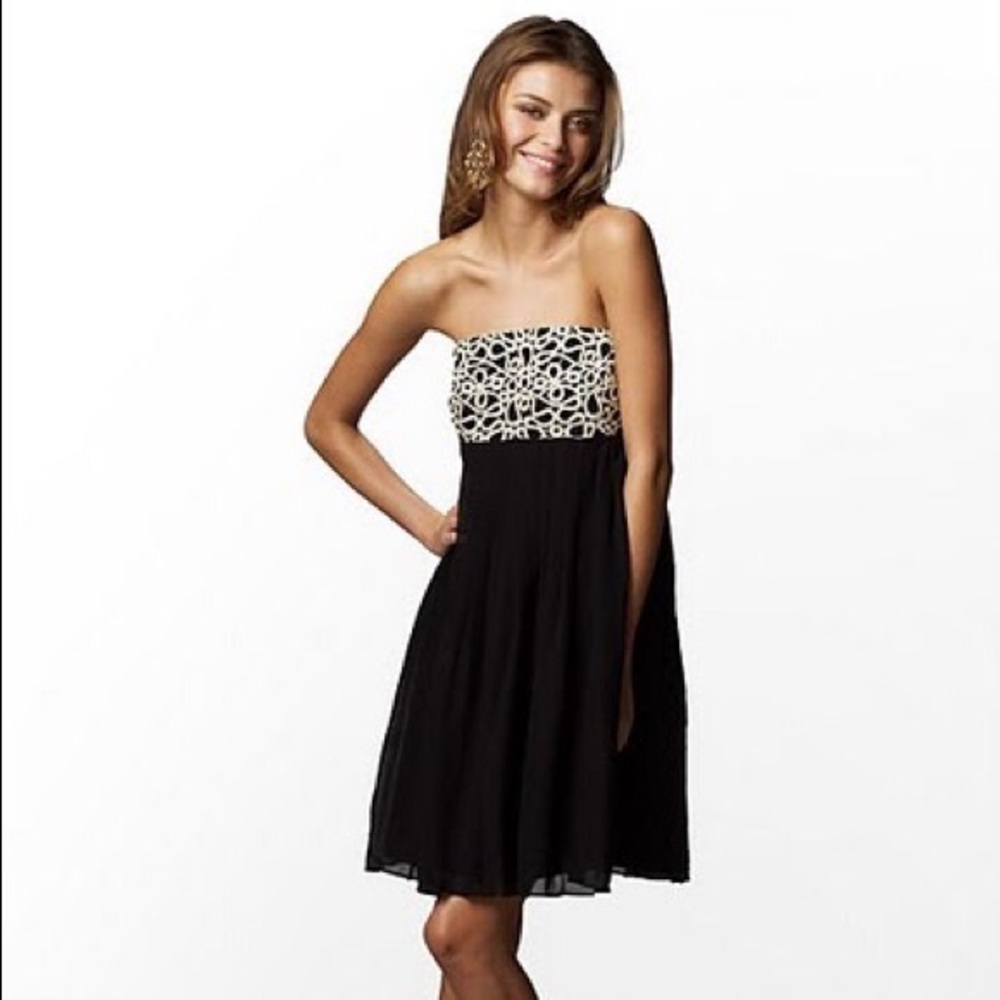 NWT Lilly Pulitzer Black Chiffon Jillie Dress
